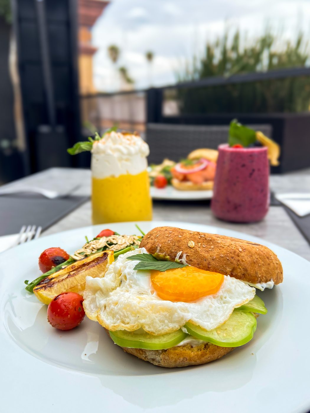Bagel de menta
