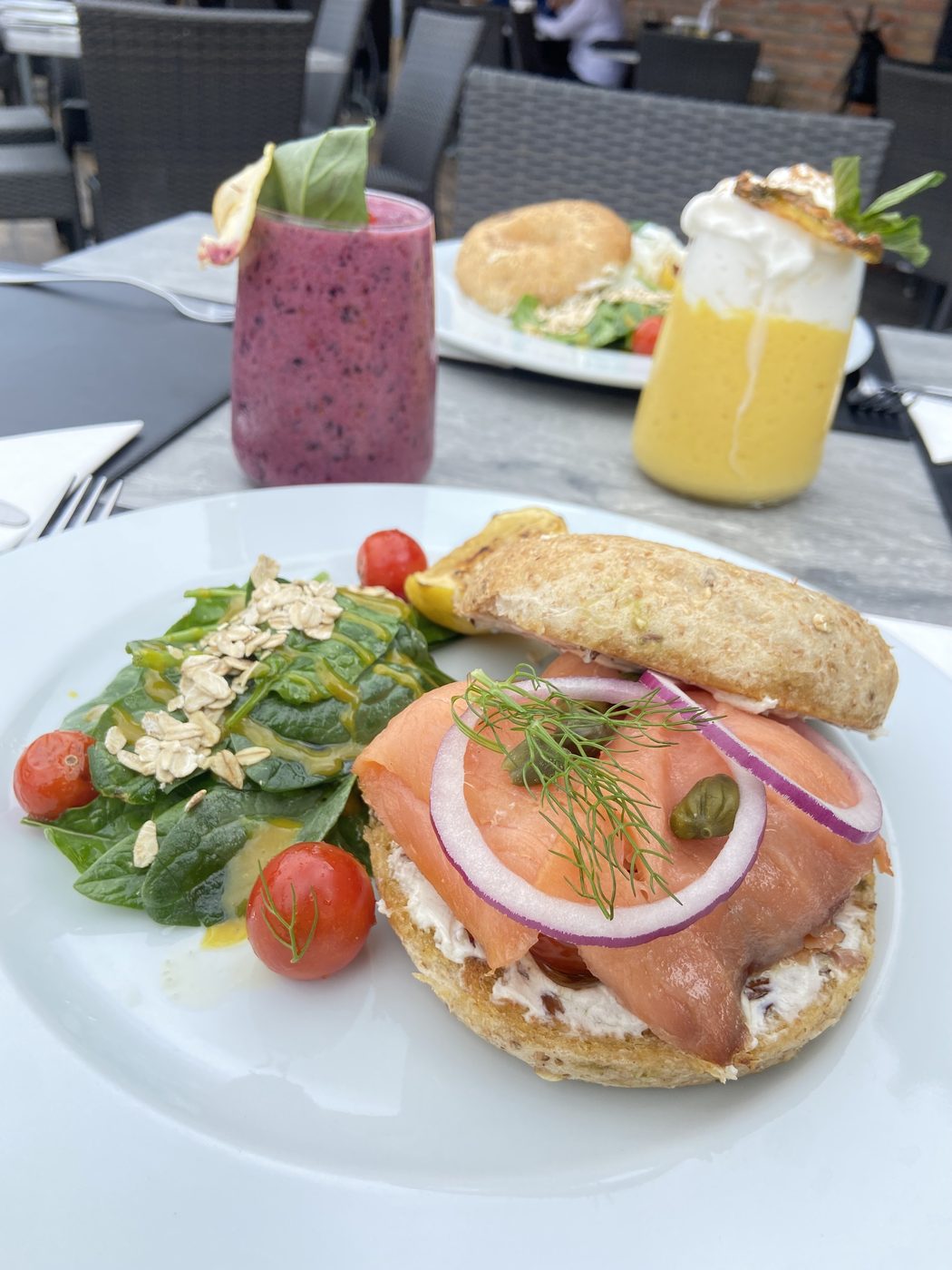 Bagel de salmón